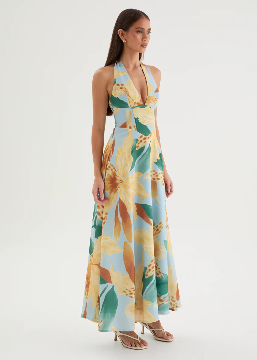 Ricky Halter Maxi Dress - Lemon Lily - Image 5