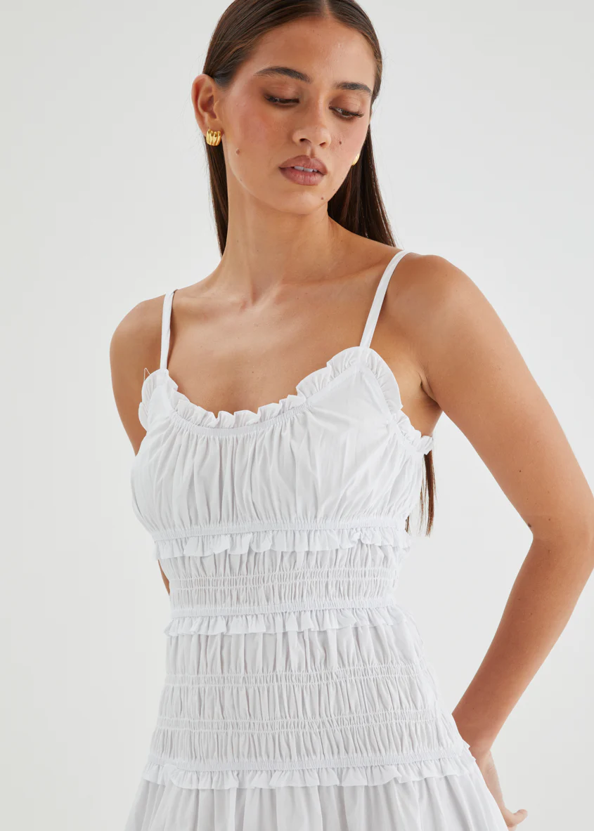 Rihana Maxi Dress - Off White - Image 10