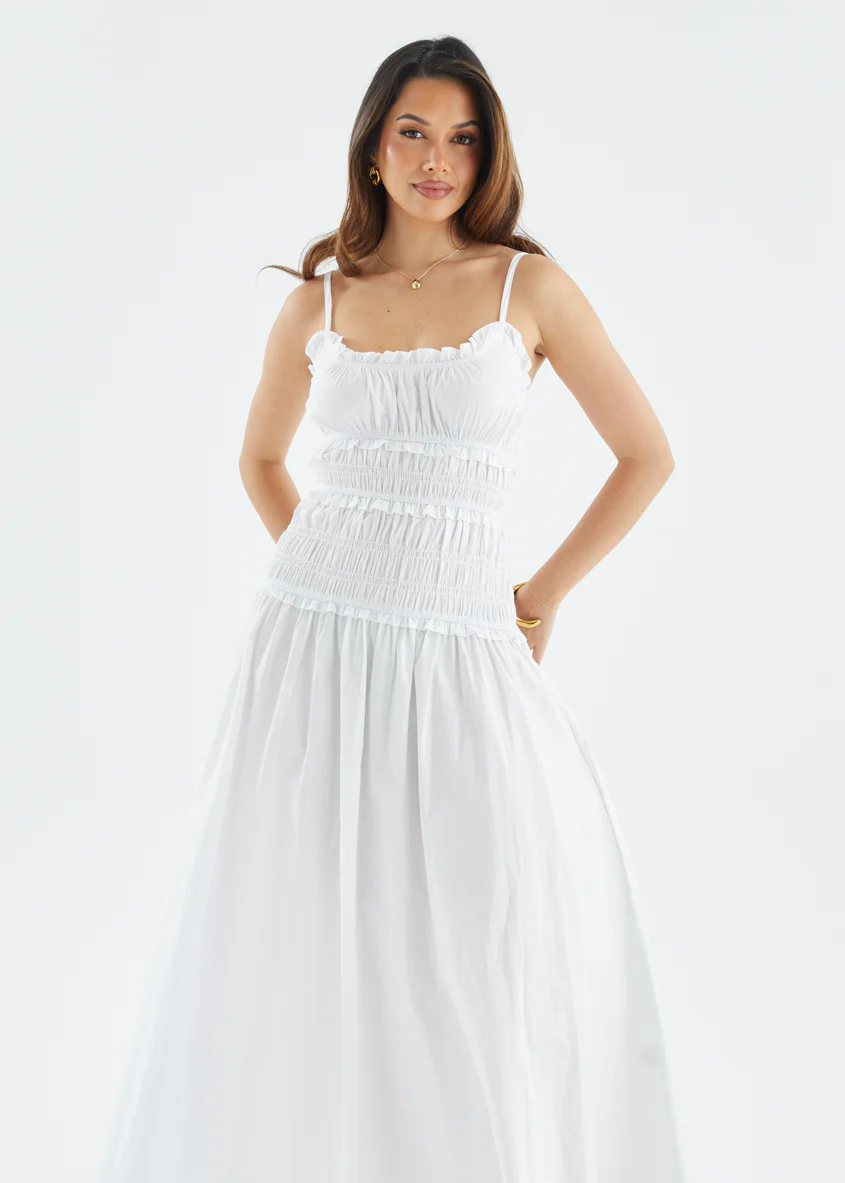 Rihana Maxi Dress - Off White - Image 14