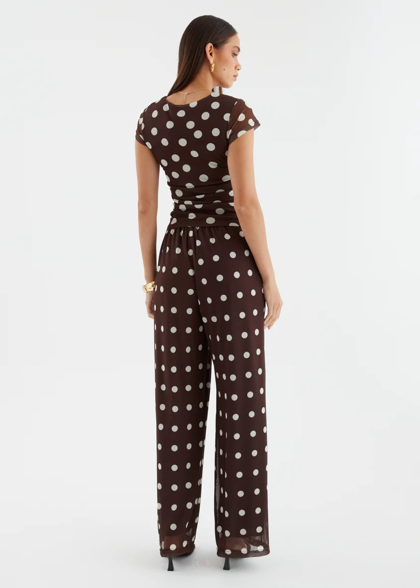 Robyn Mesh Pants - Espresso Spot - Image 7