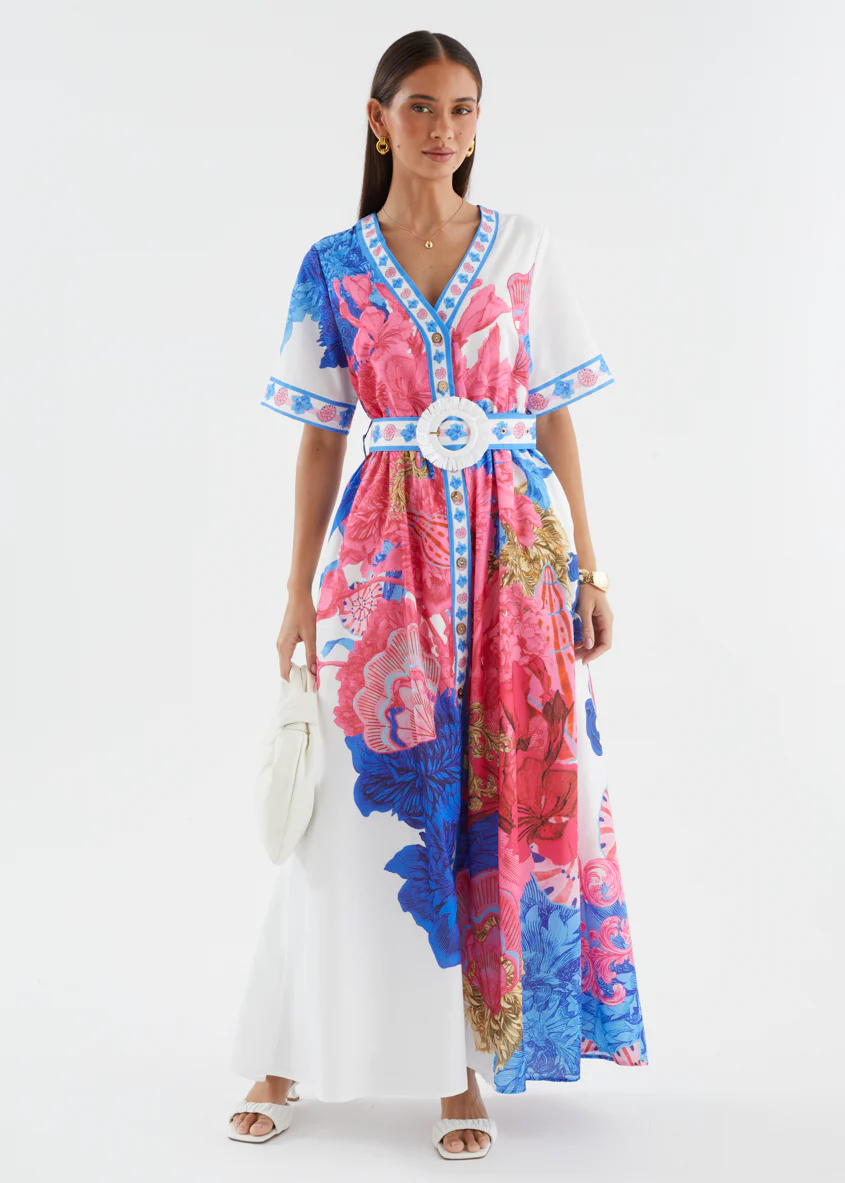 Rochelle Maxi Dress - Ocean Floral - Image 3