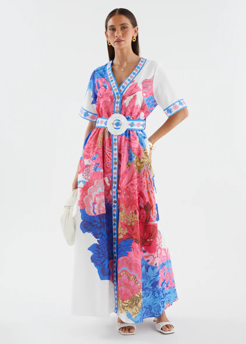Rochelle Maxi Dress - Ocean Floral - Image 4