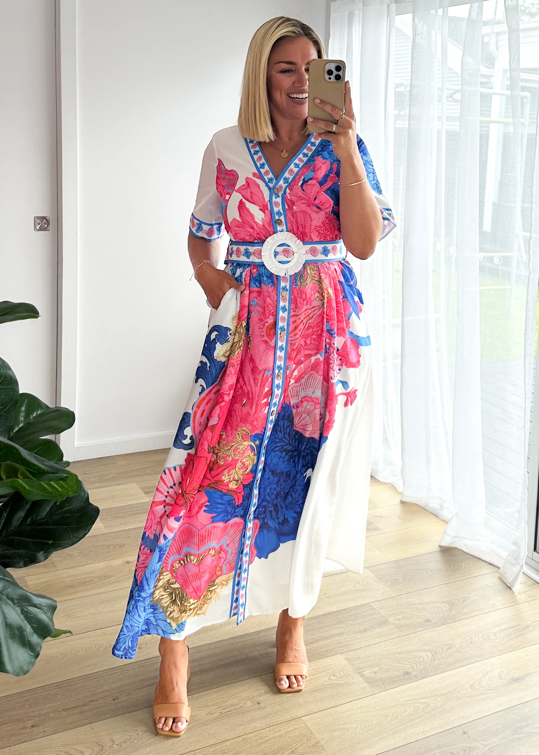 Rochelle Maxi Dress - Ocean Floral - Image 5