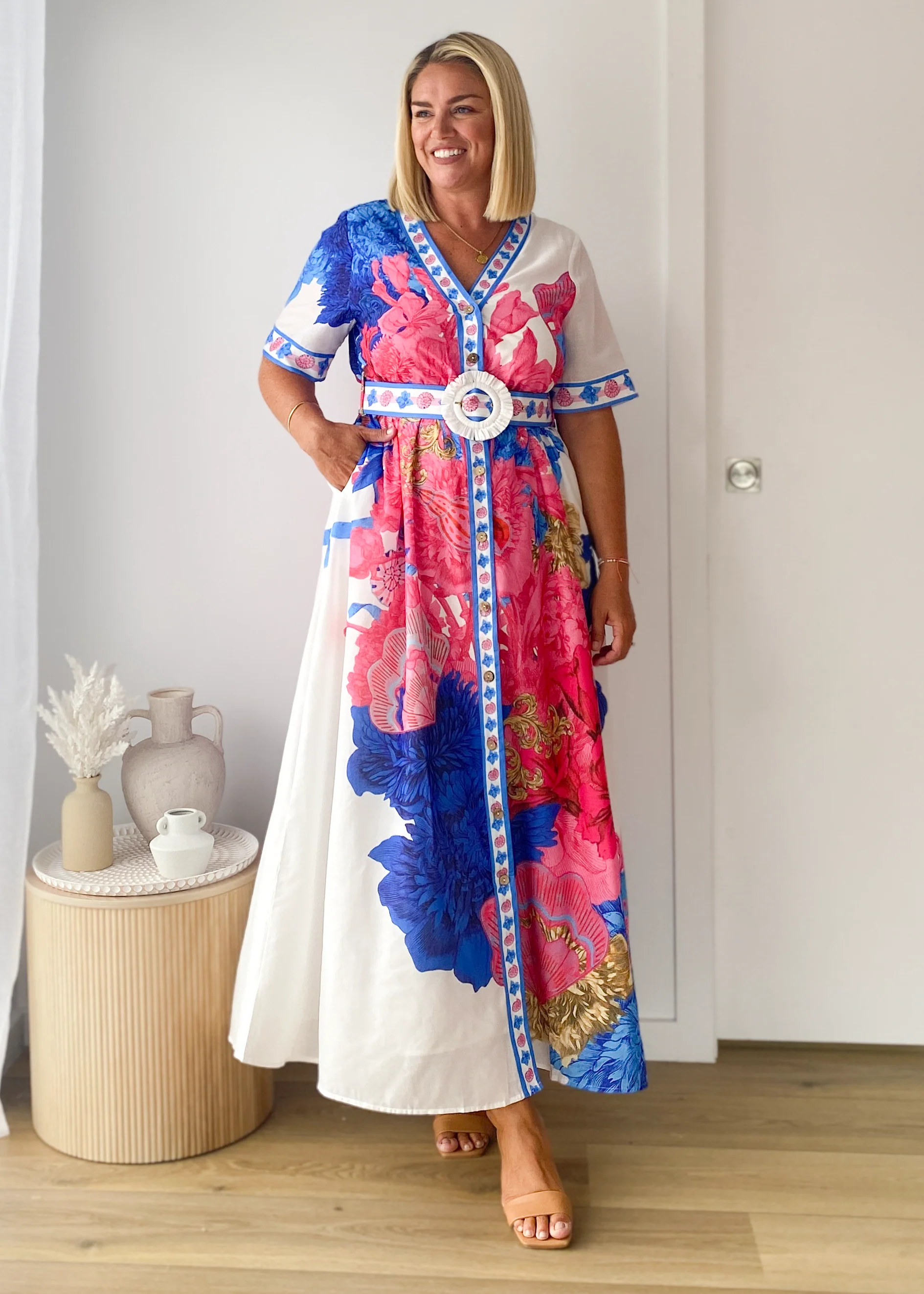 Rochelle Maxi Dress - Ocean Floral - Image 6