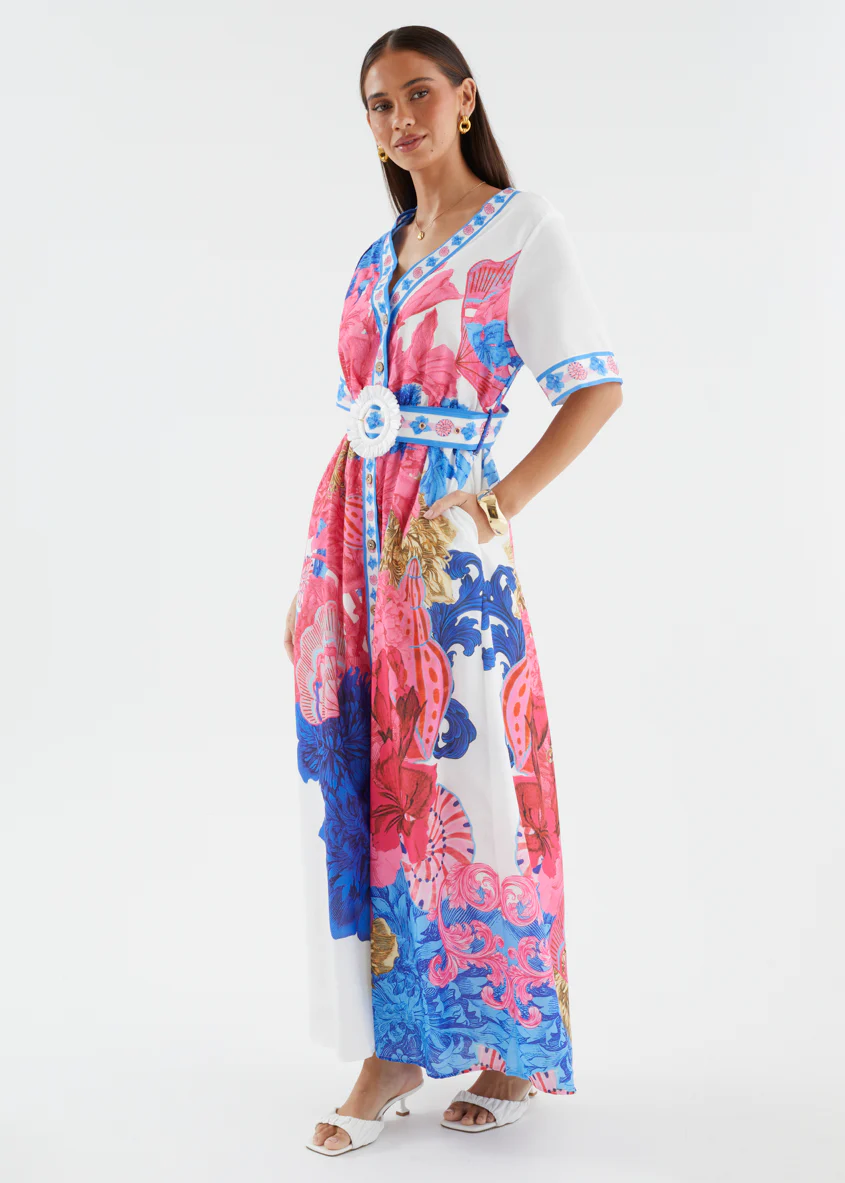 Rochelle Maxi Dress - Ocean Floral - Image 8