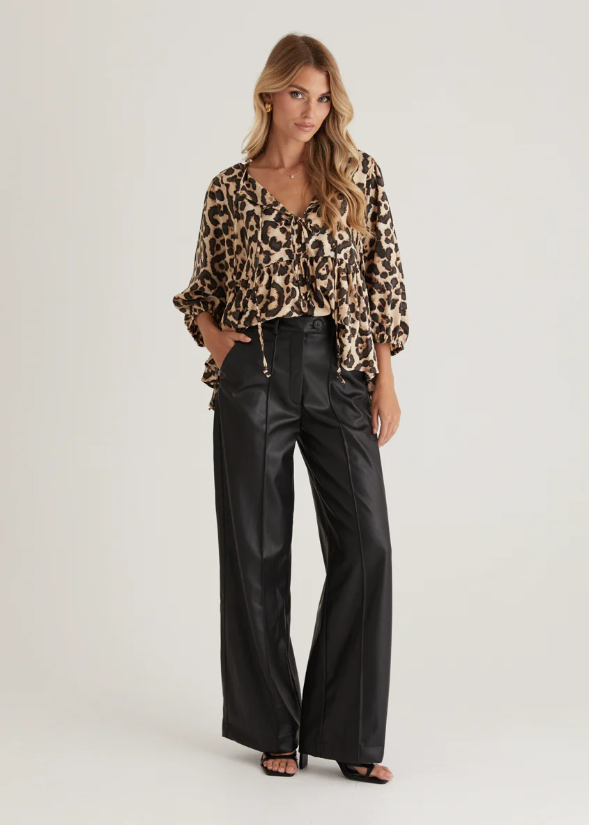 Rodeo Blouse - Leopard - Image 2