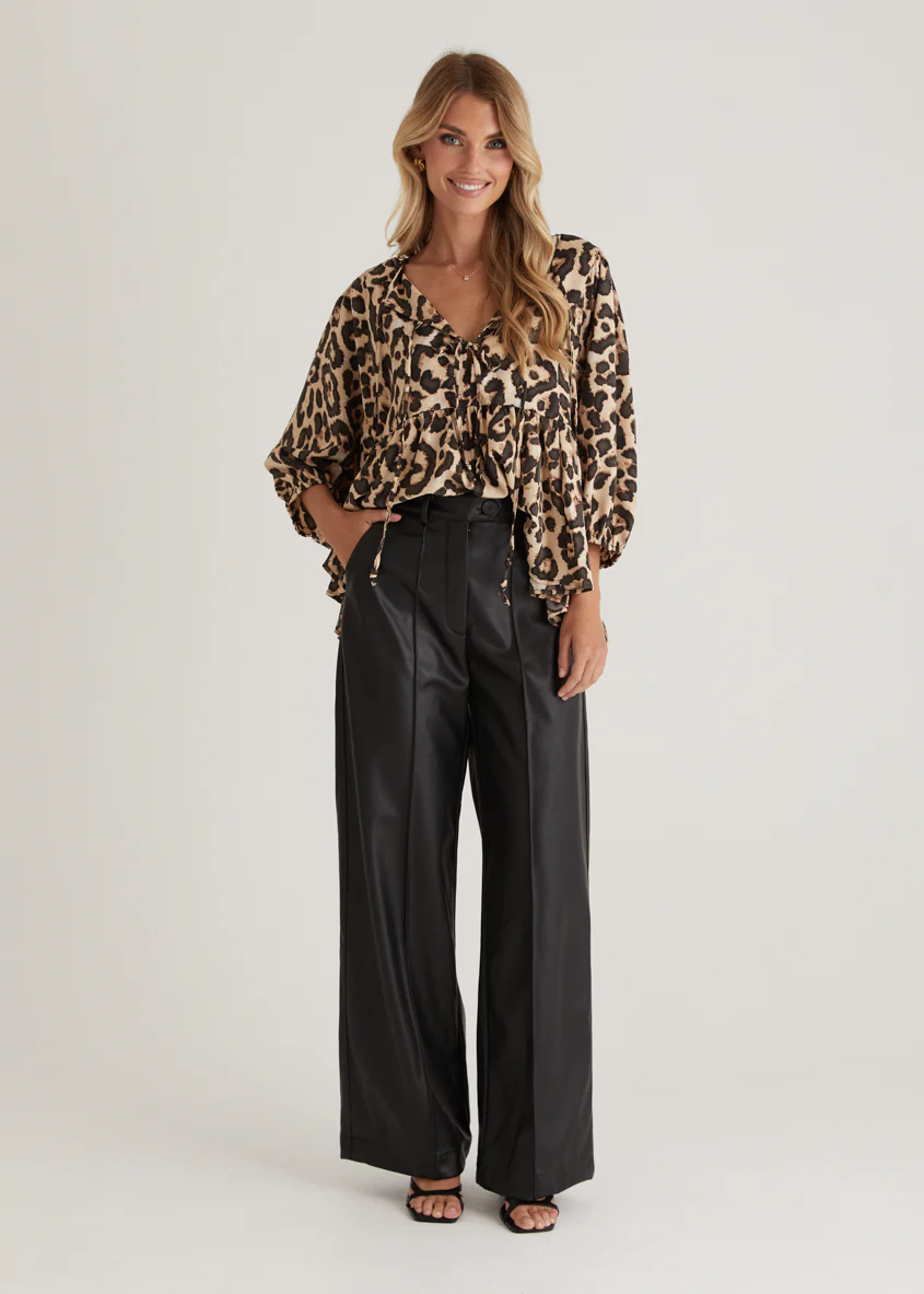 Rodeo Blouse - Leopard - Image 4