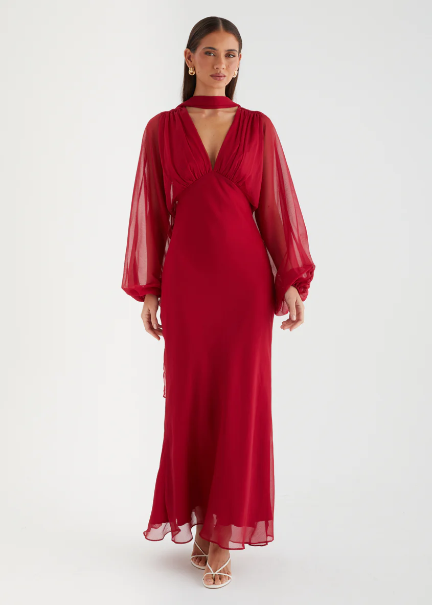 Rosabella Maxi Dress - Ruby - Image 2
