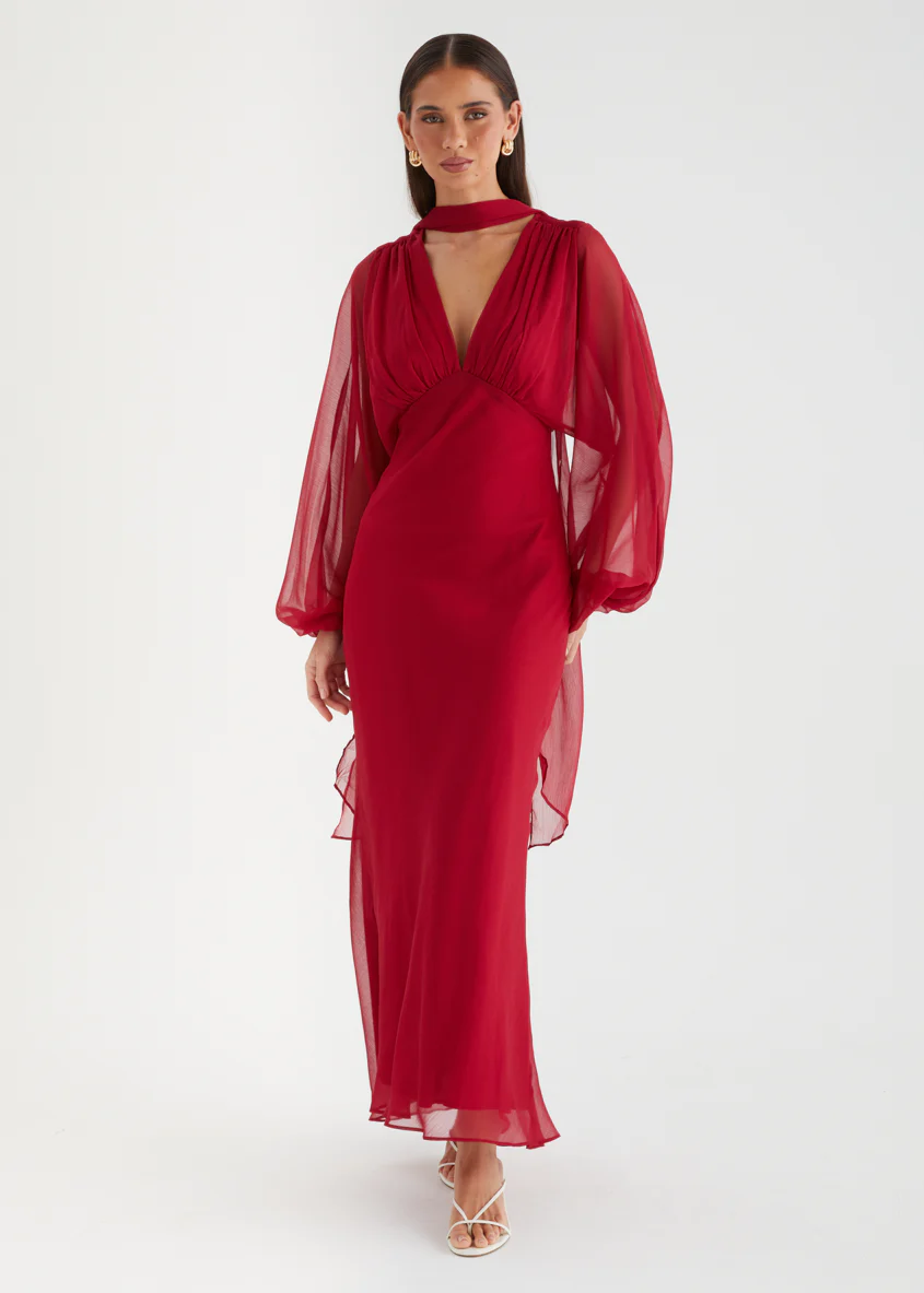 Rosabella Maxi Dress - Ruby - Image 4