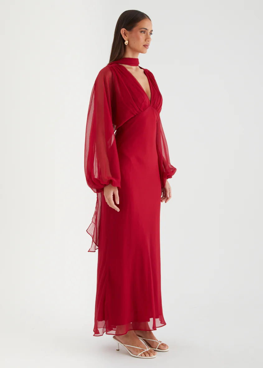 Rosabella Maxi Dress - Ruby - Image 5