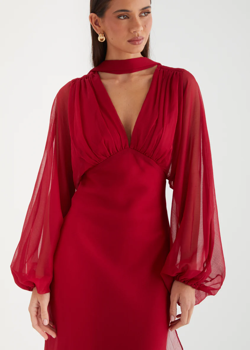 Rosabella Maxi Dress - Ruby - Image 7