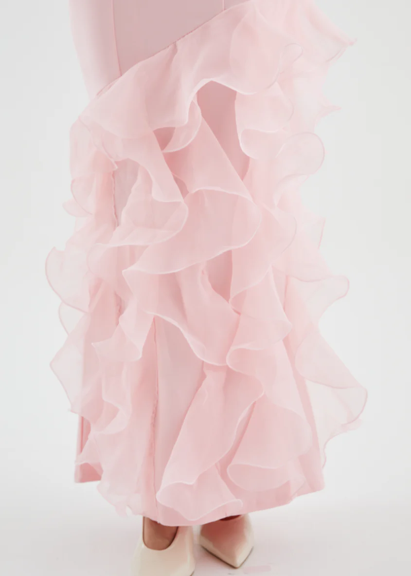 Rosabelle Strapless Maxi Dress - Blush - Image 8