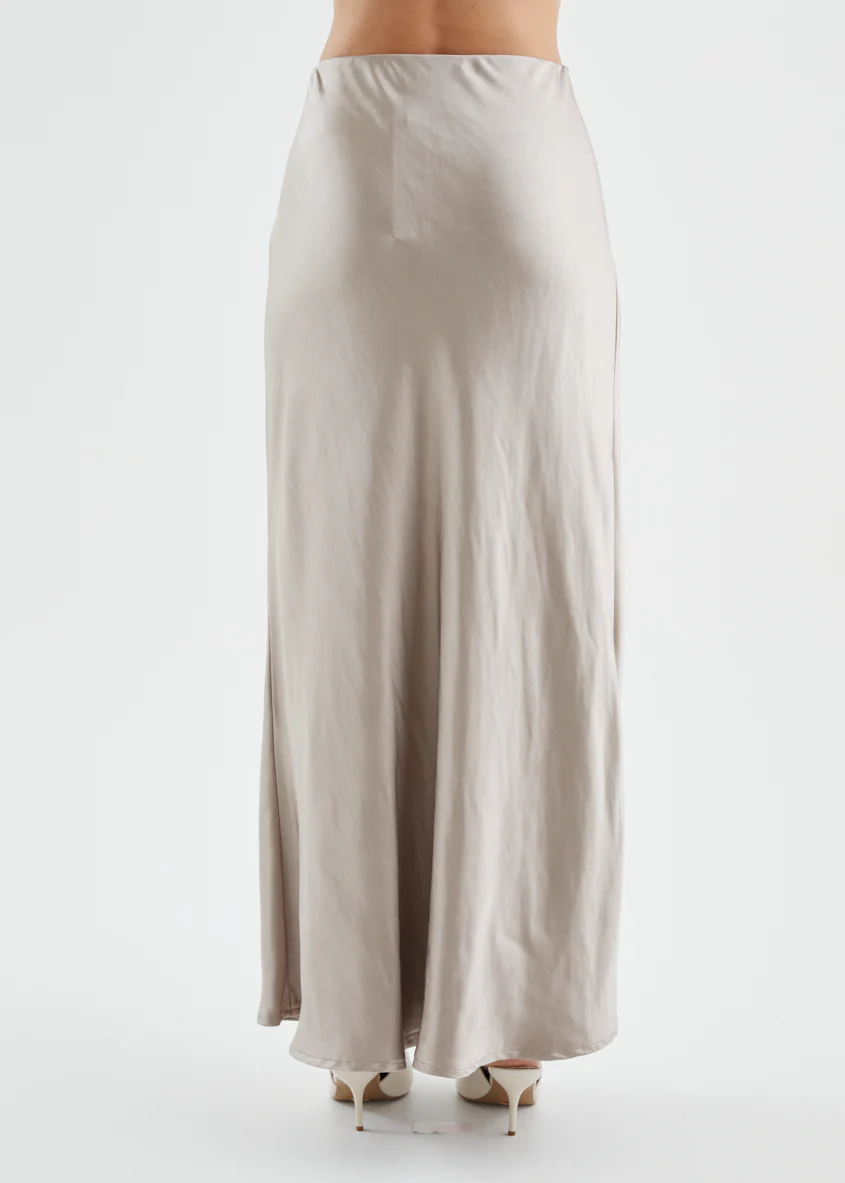 Rosalie Midi Skirt - Taupe - Image 5