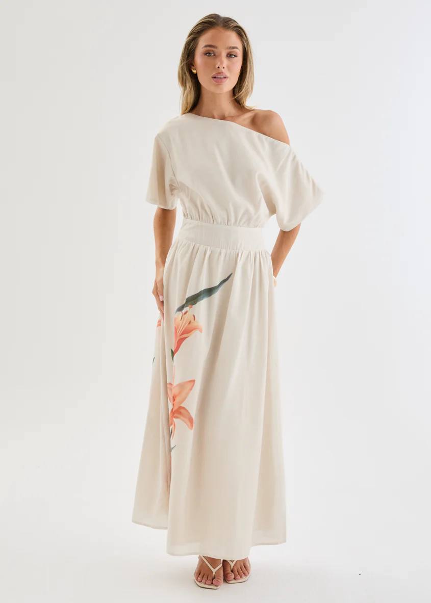 Rue Drop Shoulder Maxi Dress - Orange Lily - Image 4