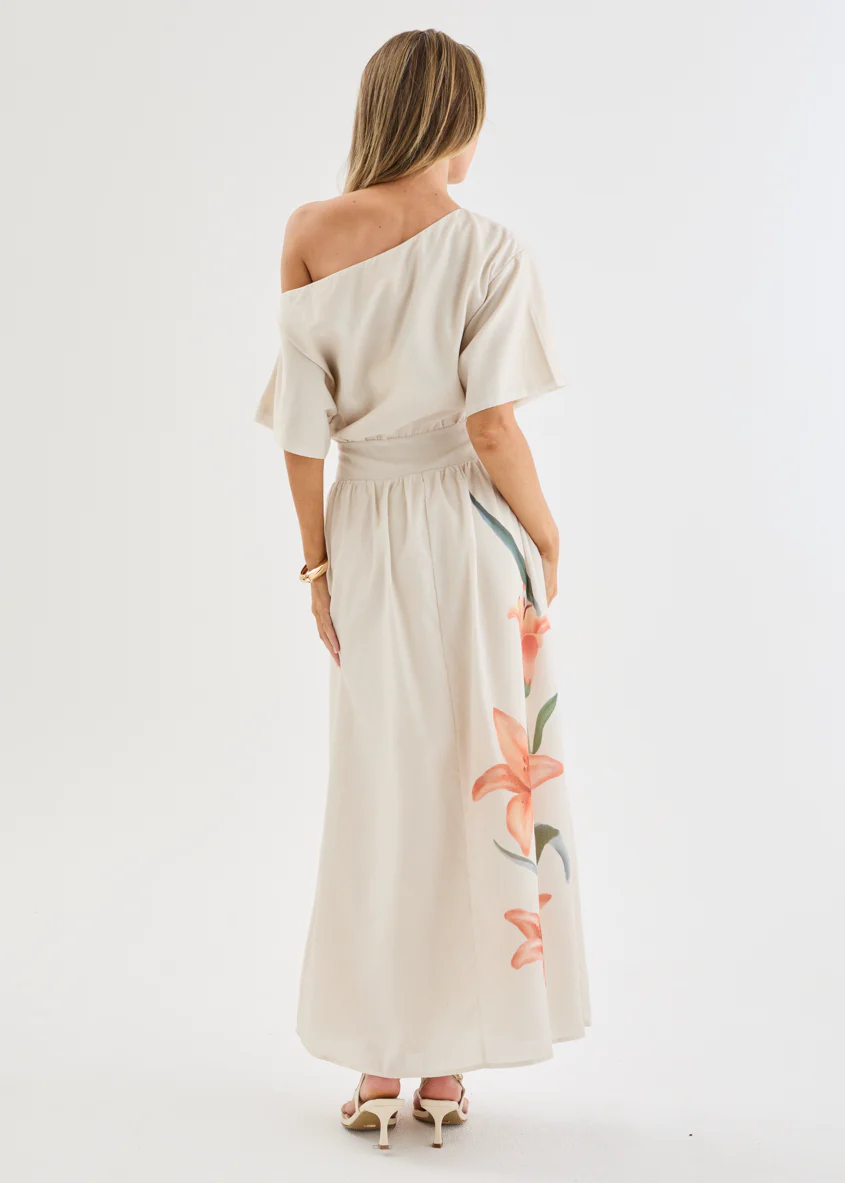 Rue Drop Shoulder Maxi Dress - Orange Lily - Image 7