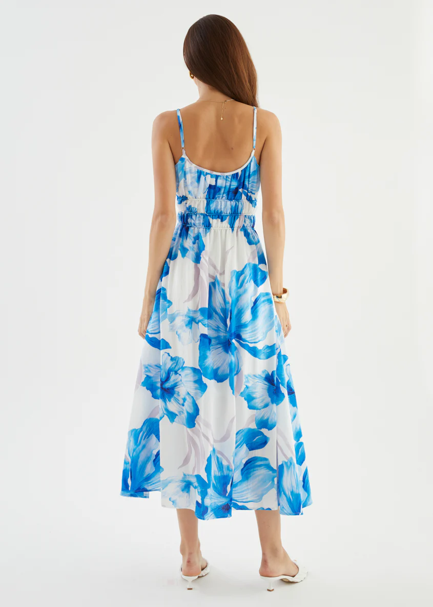 Rylie Maxi Dress - Blue Flowers - Image 14