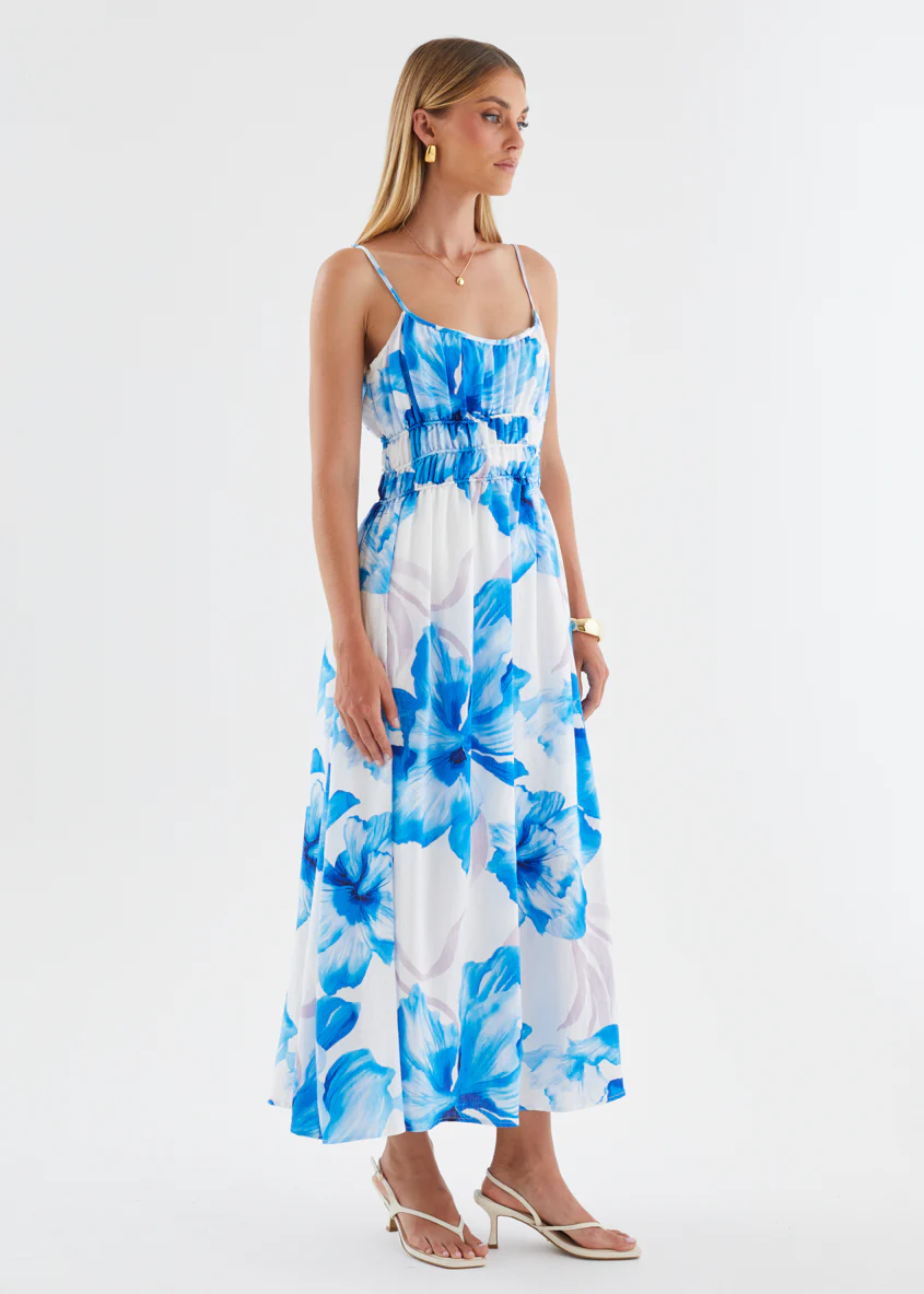Rylie Maxi Dress - Blue Flowers - Image 8