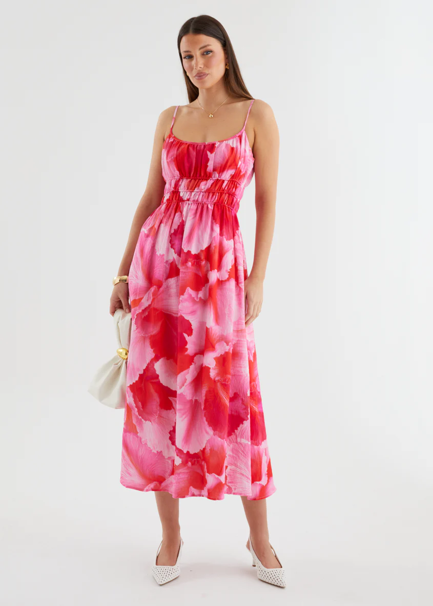 Rylie Maxi Dress - Strawberry Abstract - Image 5