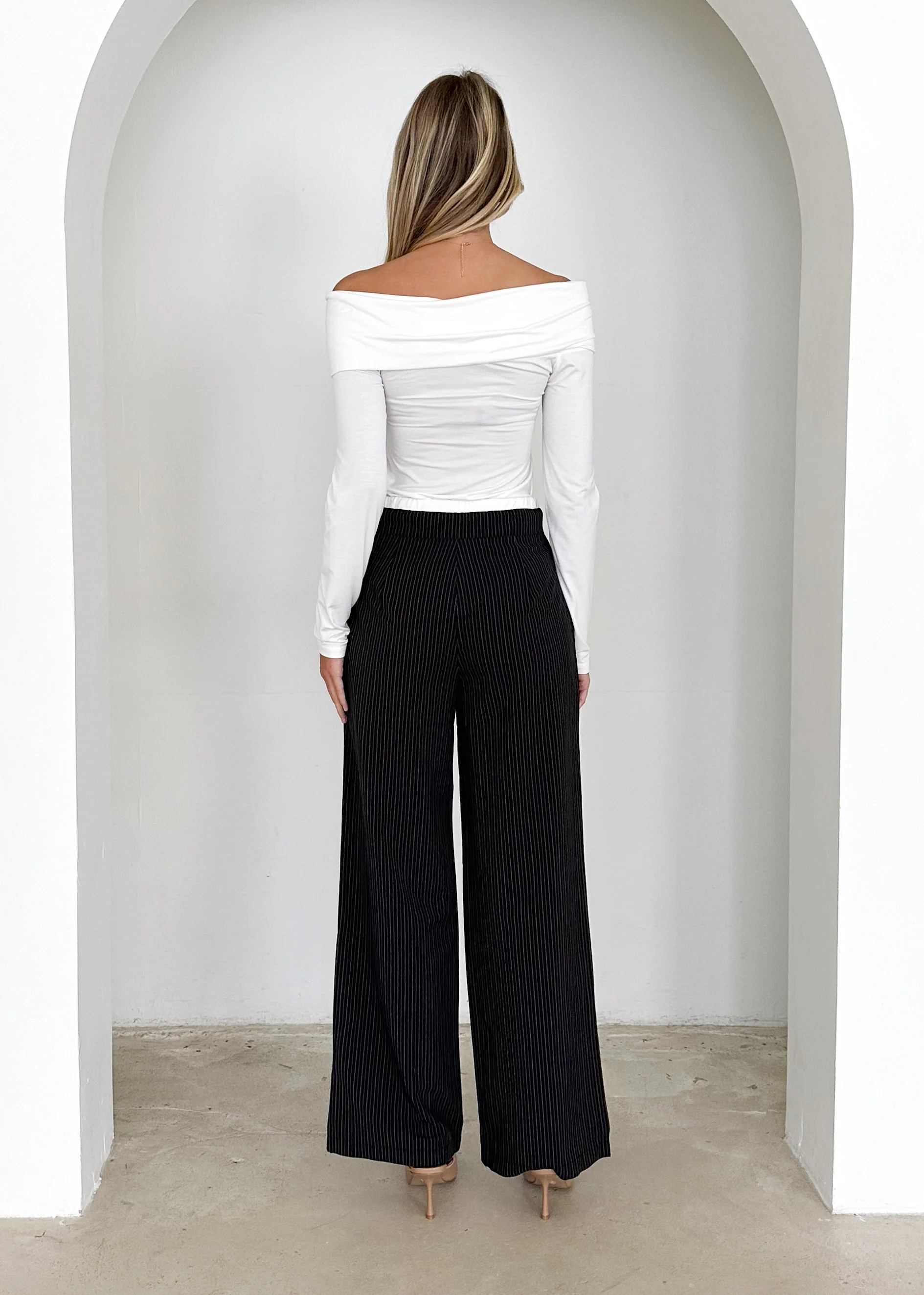 Sadra Pants - Black Pinstripe - Image 11