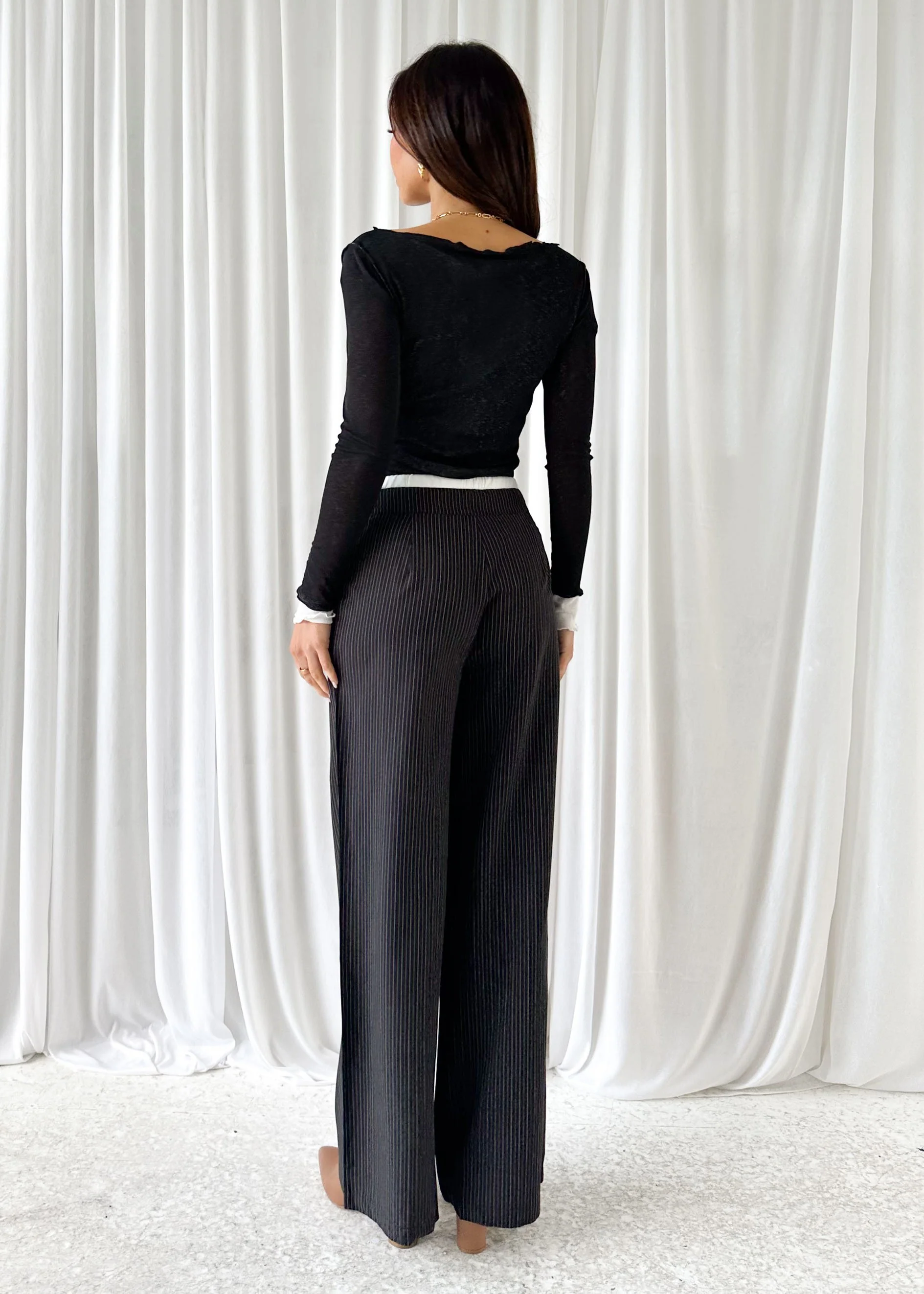 Sadra Pants - Black Pinstripe - Image 16