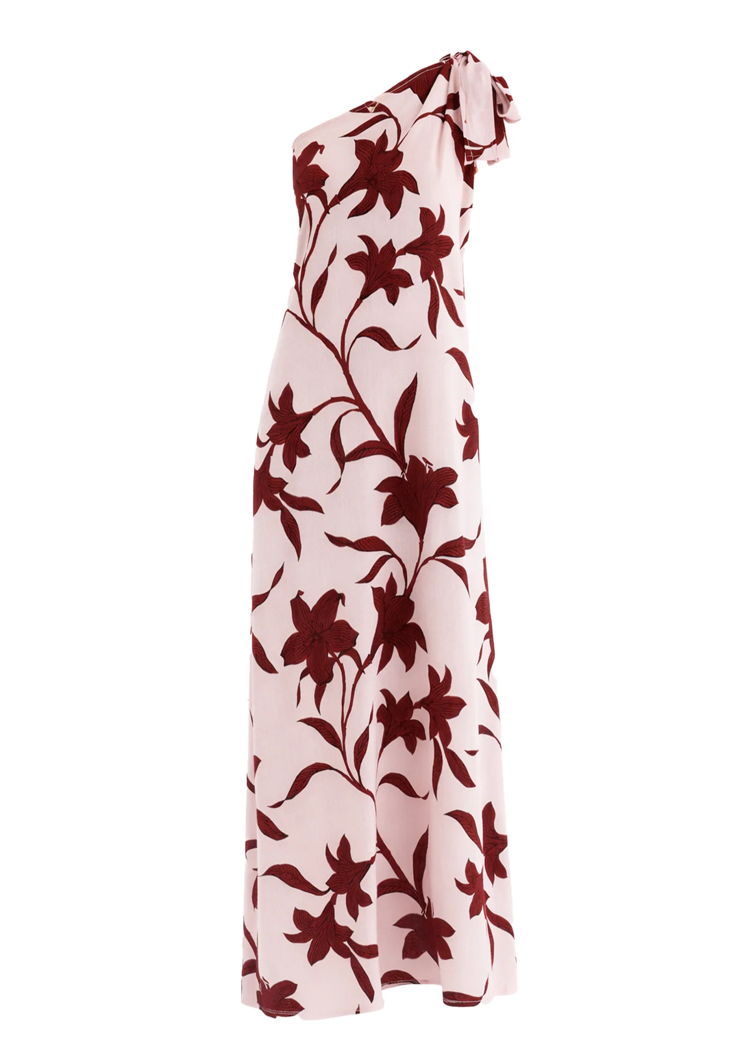 Safiya One Shoulder Maxi Dress - Chloe Pink - Image 2