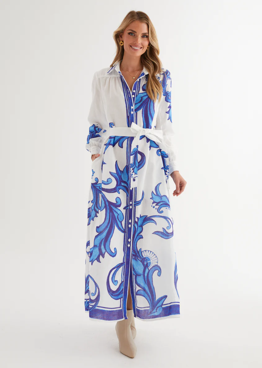Sage Maxi Dress - Blue Zayna - Image 10