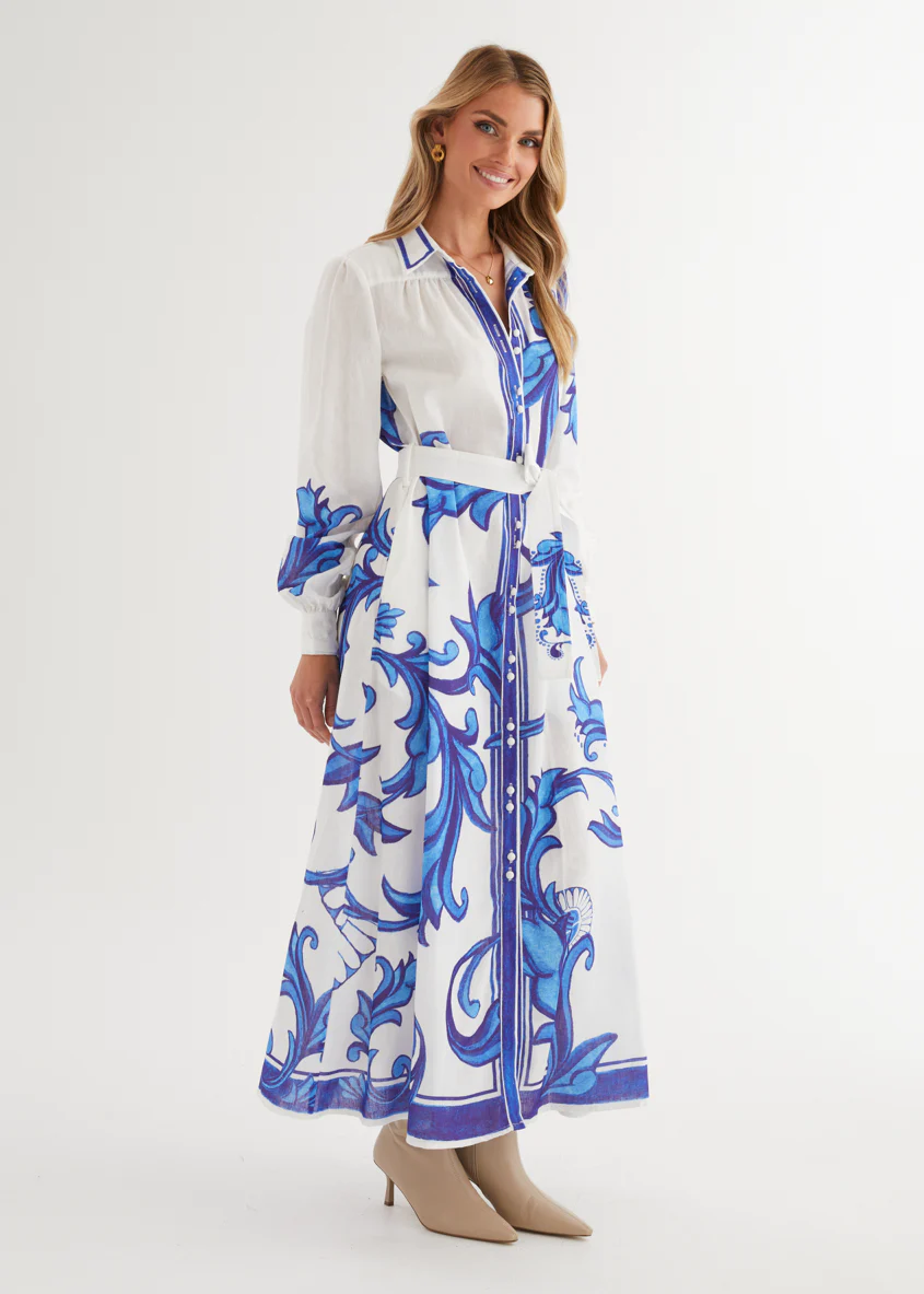 Sage Maxi Dress - Blue Zayna - Image 12
