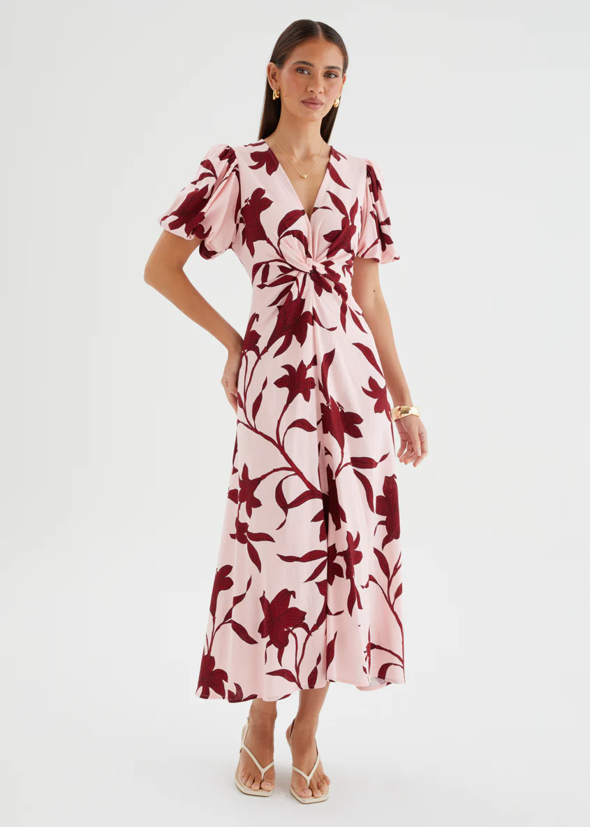 Sahara Midi Dress - Chloe Pink - Image 5