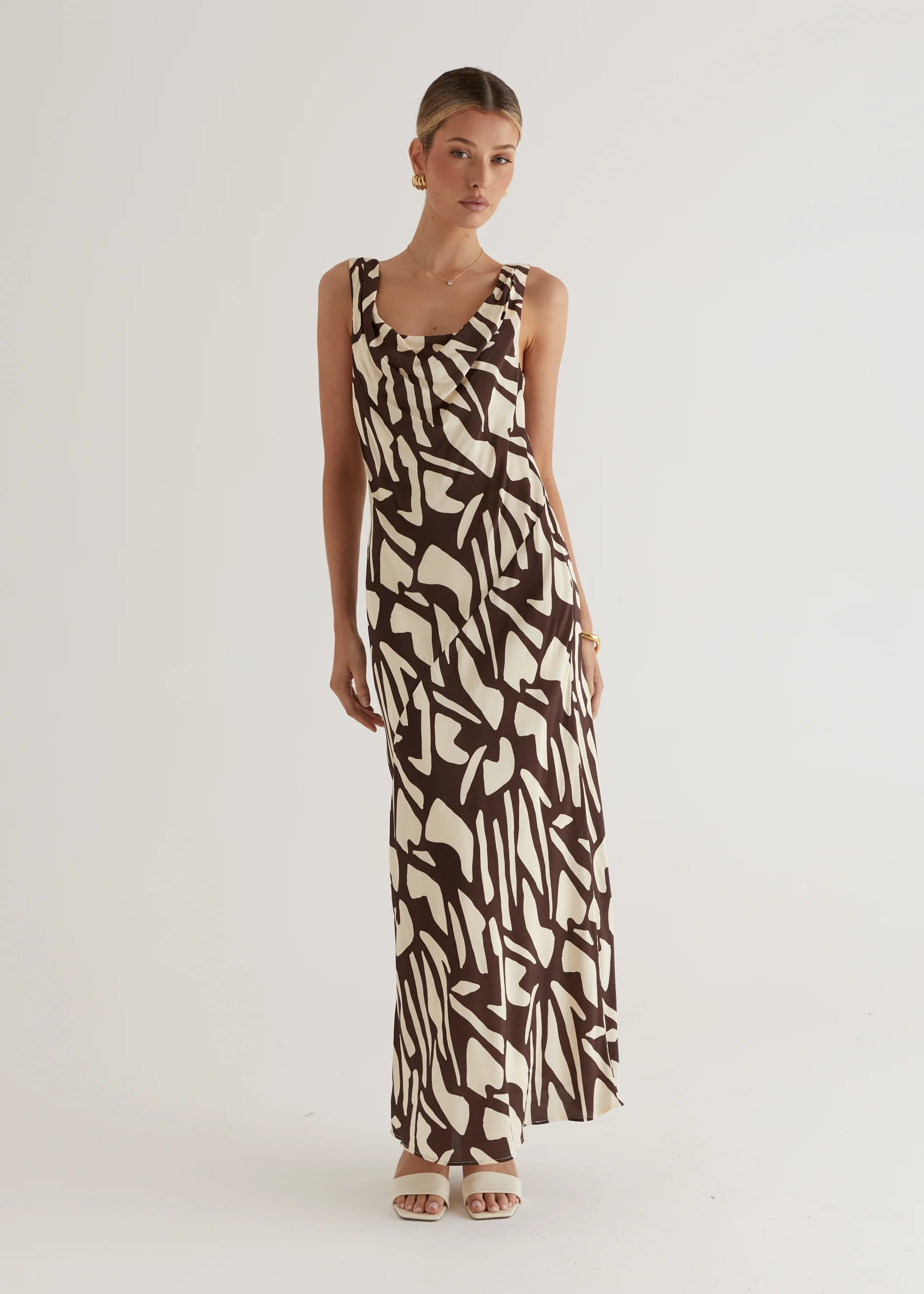 Sambar Maxi Dress - Choc Vanilla - Image 10