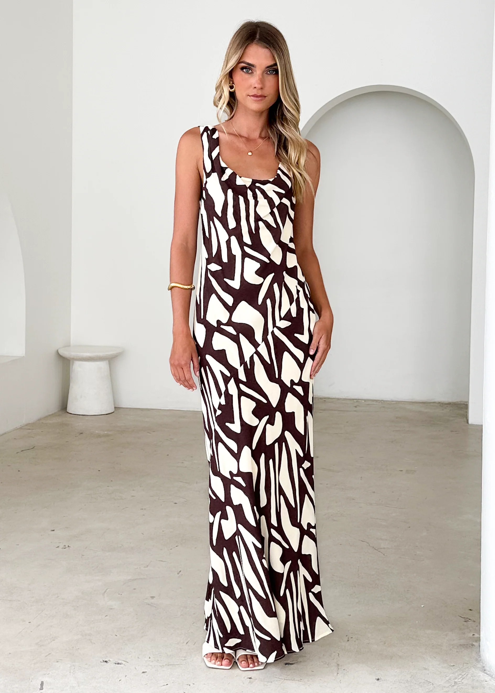 Sambar Maxi Dress - Choc Vanilla - Image 2