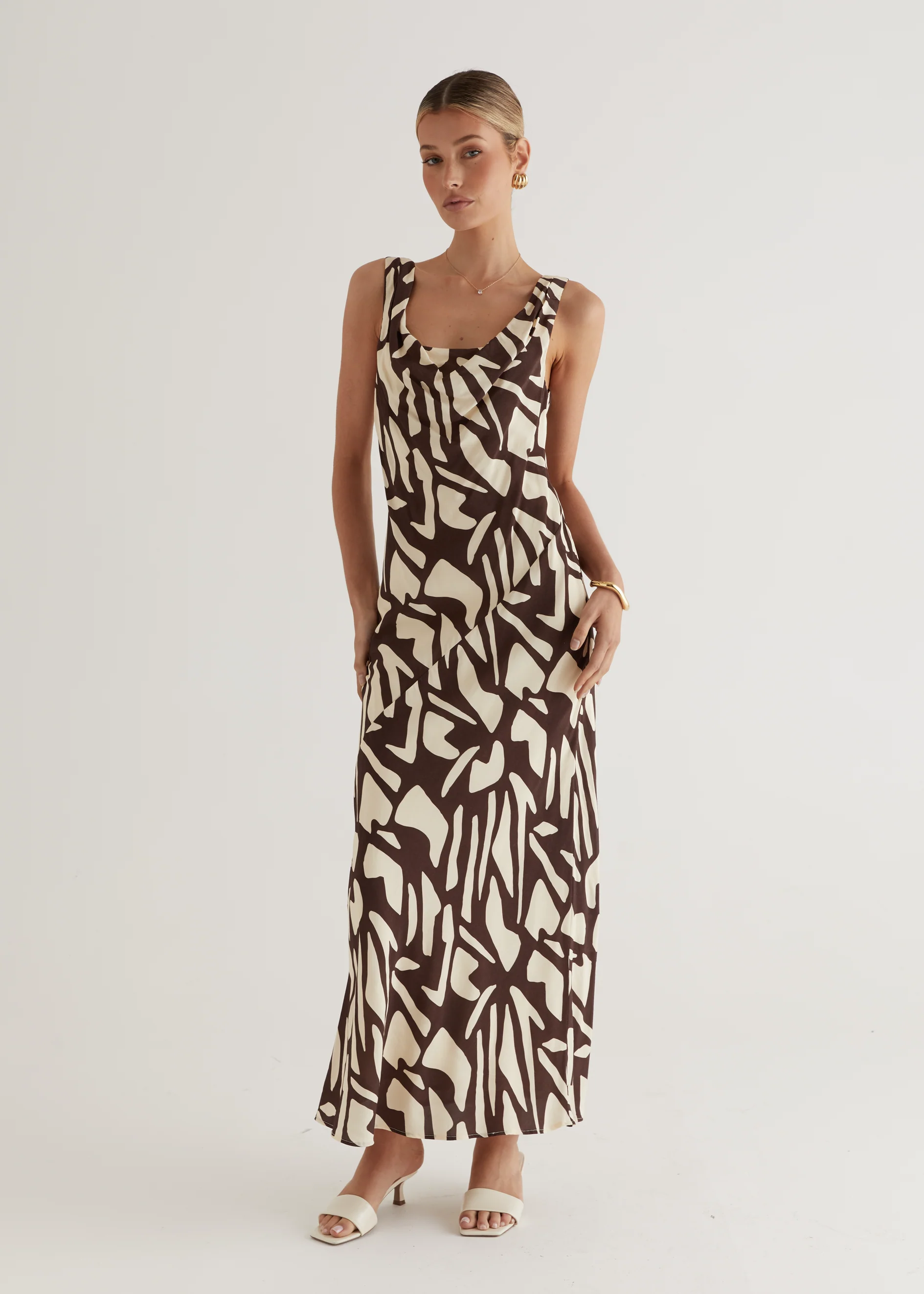 Sambar Maxi Dress - Choc Vanilla - Image 8