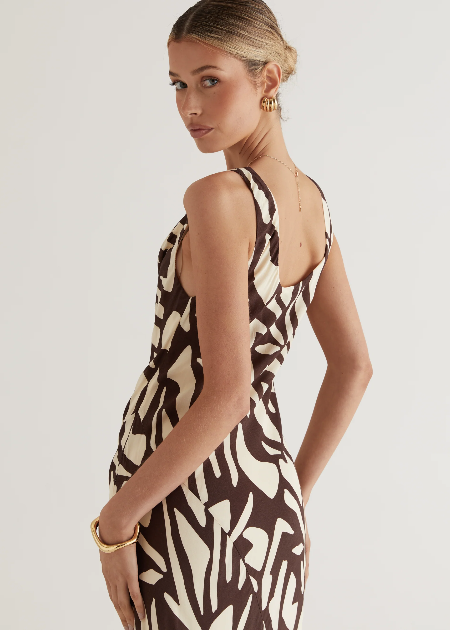 Sambar Maxi Dress - Choc Vanilla - Image 9