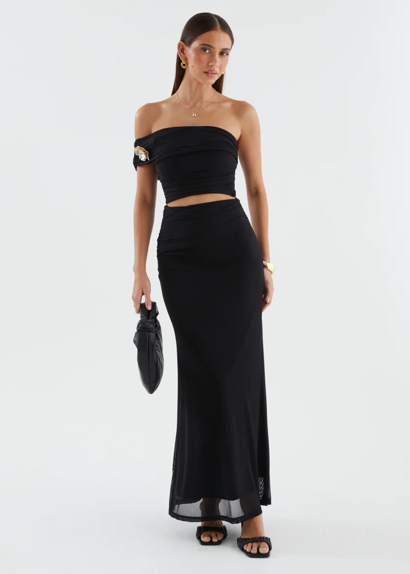 Santanna Mesh Crop - Black - Image 4