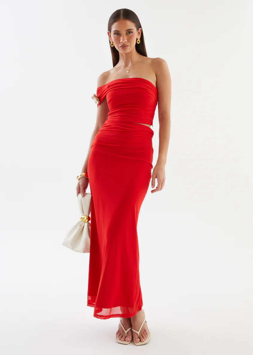 Santanna Mesh Crop - Red - Image 8