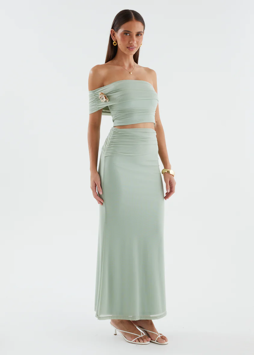 Santanna Mesh Crop - Sage - Image 7