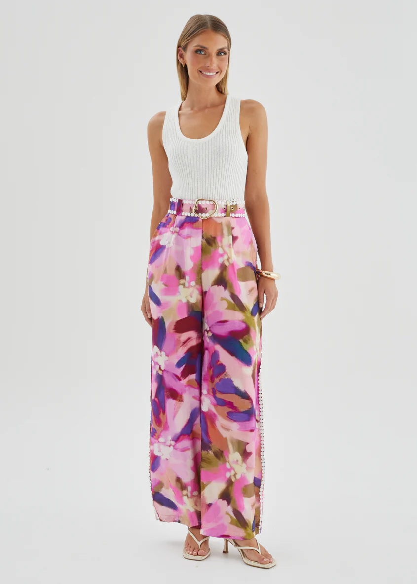 Sariyah Pants - Orchid Floral