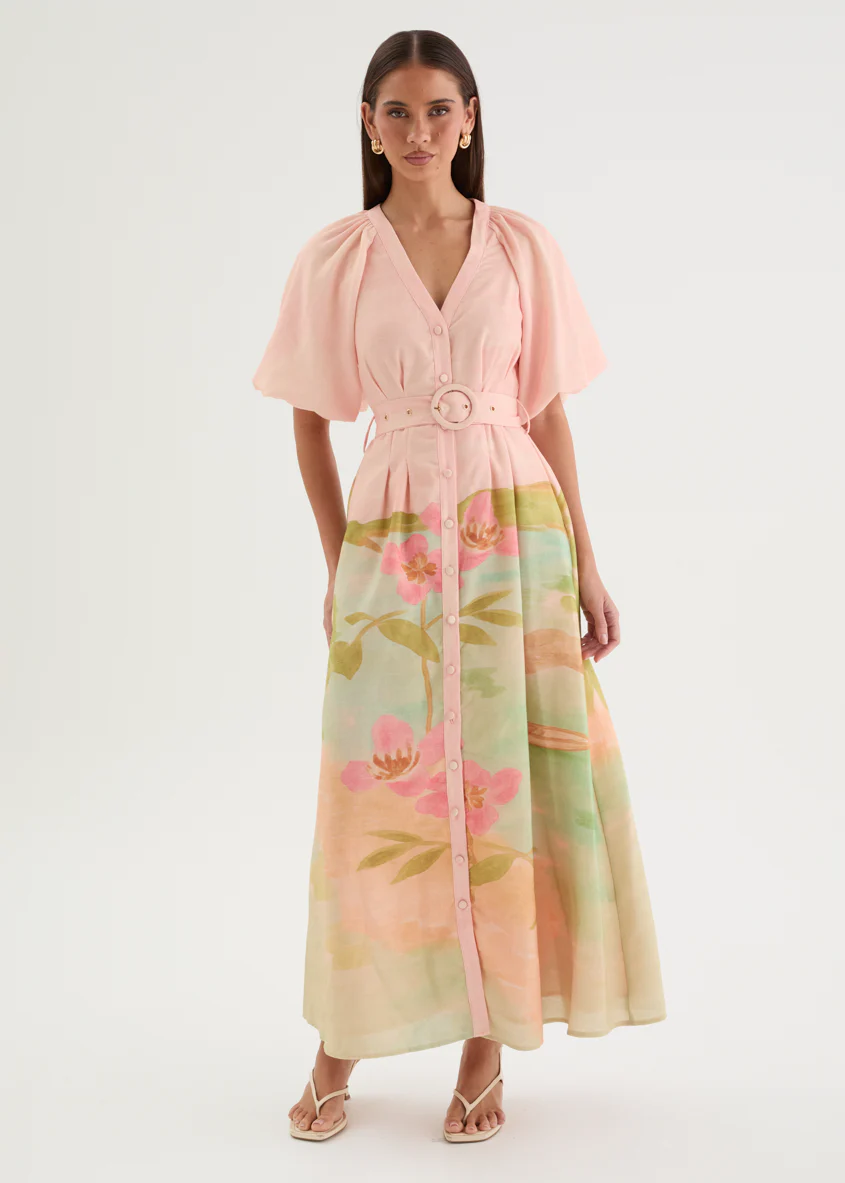 Savannah Maxi Dress - Pink Lagoon - Image 2