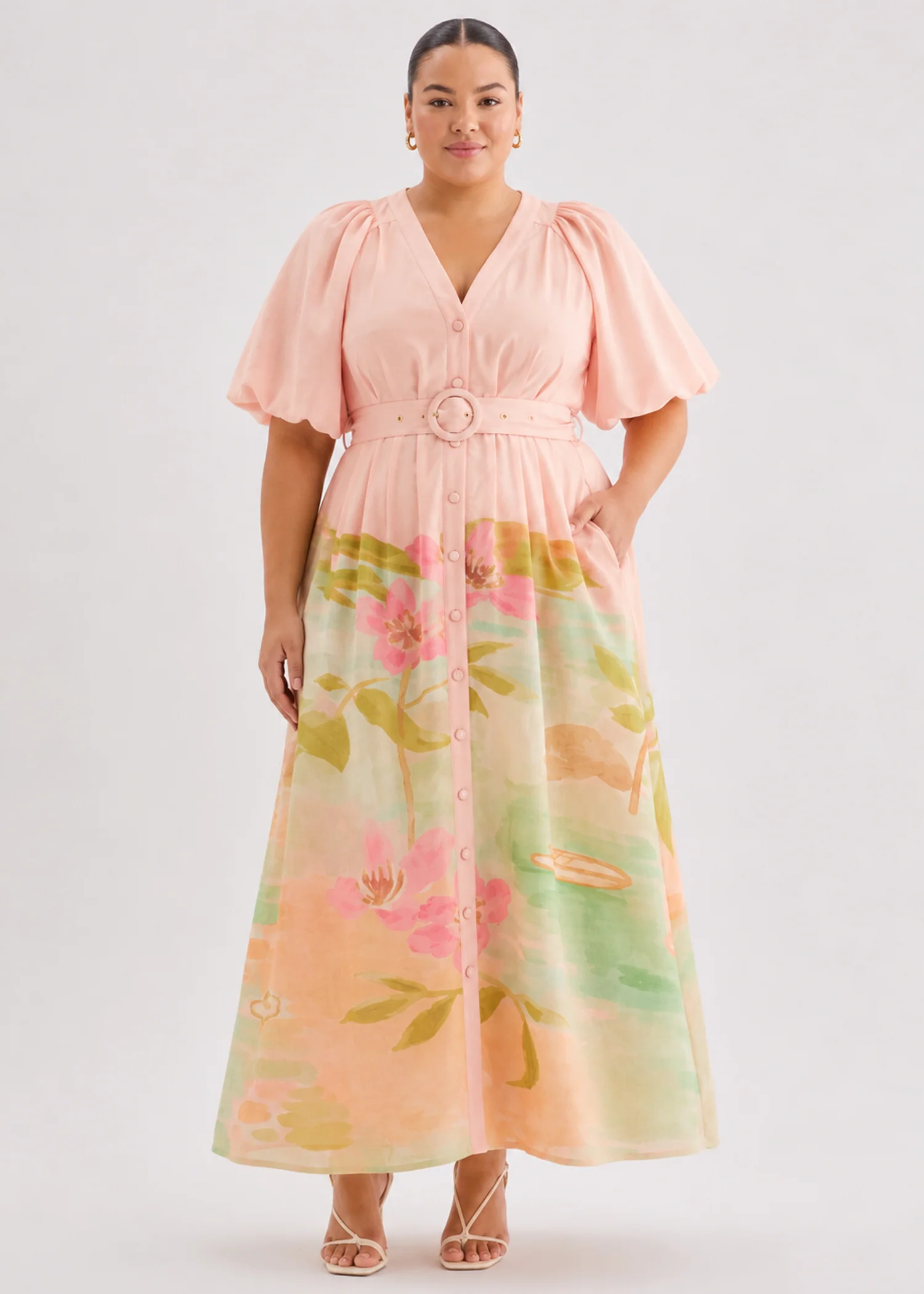 Savannah Maxi Dress - Pink Lagoon - Image 5