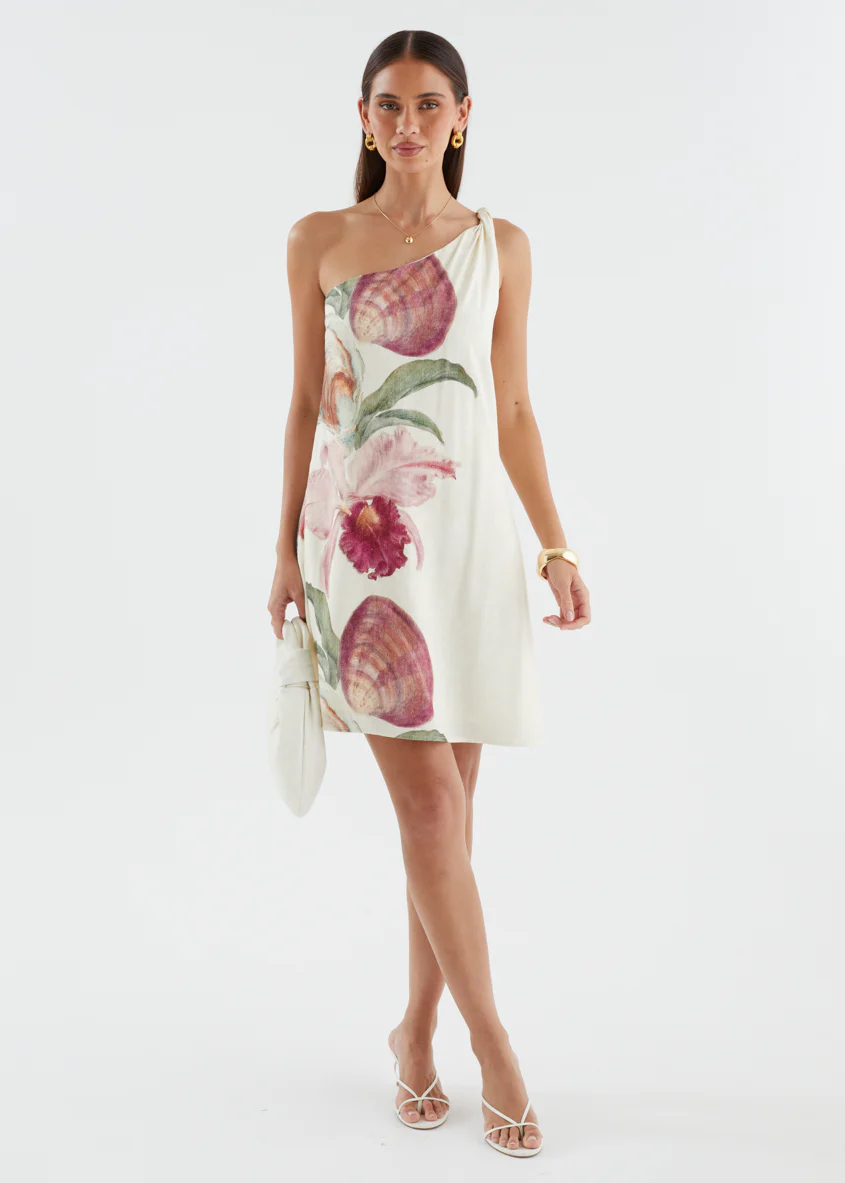 Seika One Shoulder Dress - Sea Siren