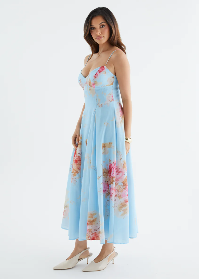Selina Maxi Dress - Blue Bouquet - Image 6
