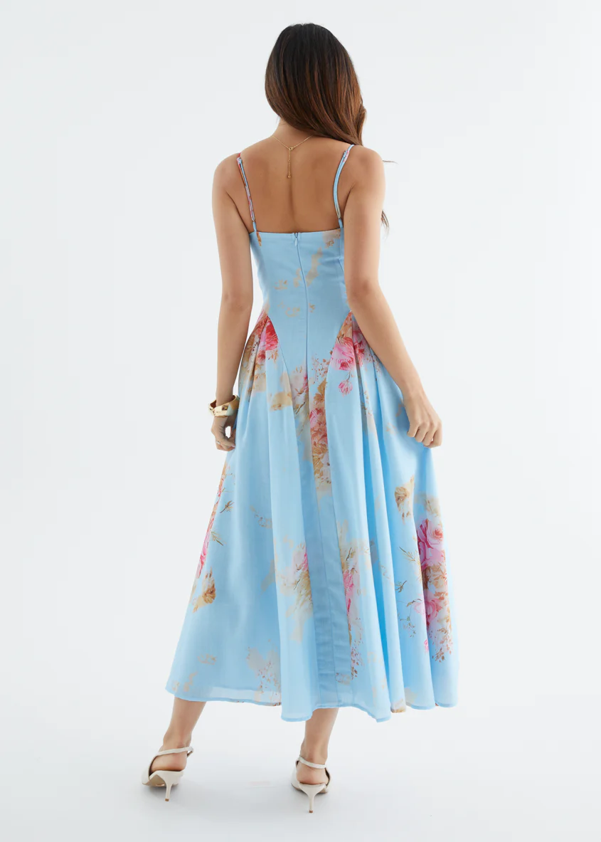 Selina Maxi Dress - Blue Bouquet - Image 7