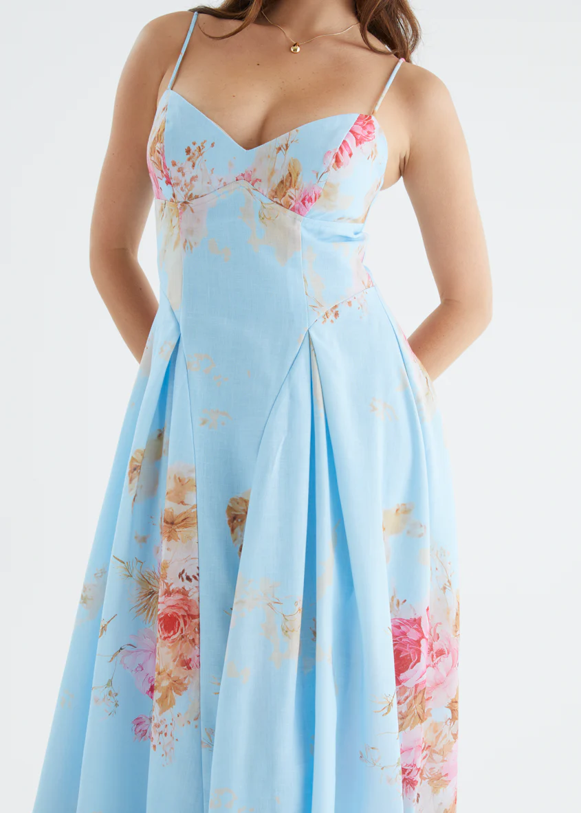 Selina Maxi Dress - Blue Bouquet - Image 8
