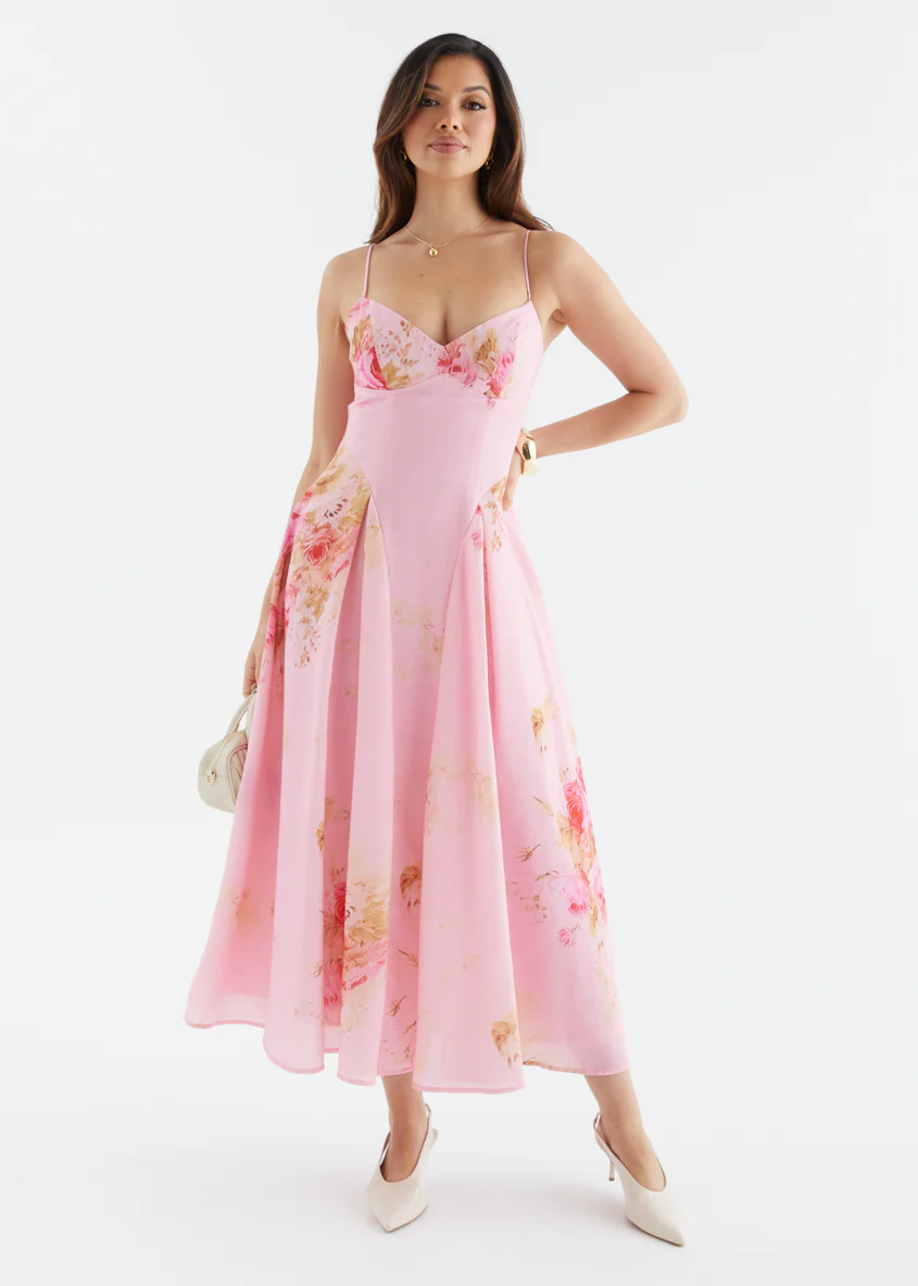 Selina Maxi Dress - Pink Bouquet - Image 2