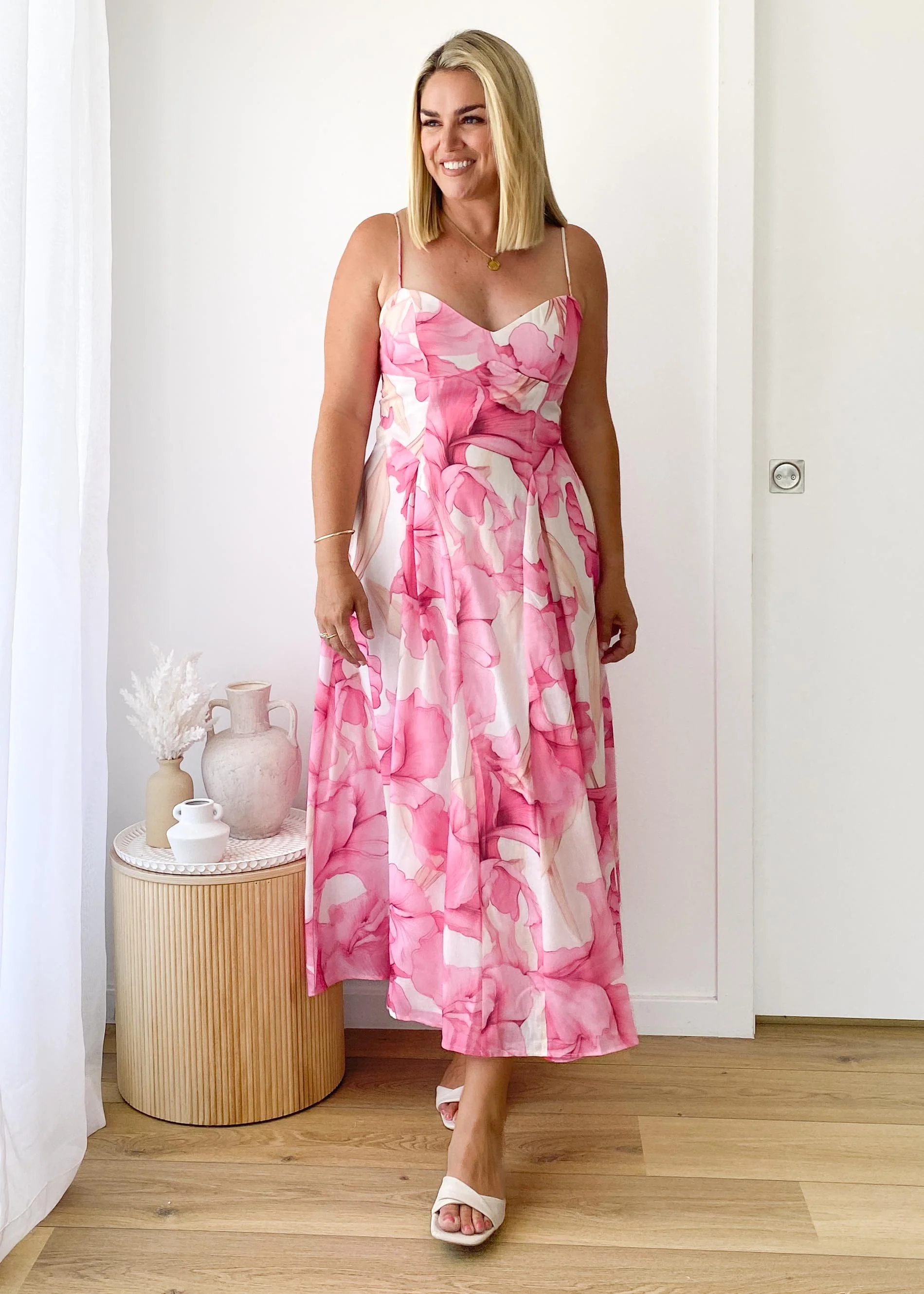 Selina Maxi Dress - Pink Petal - Image 9