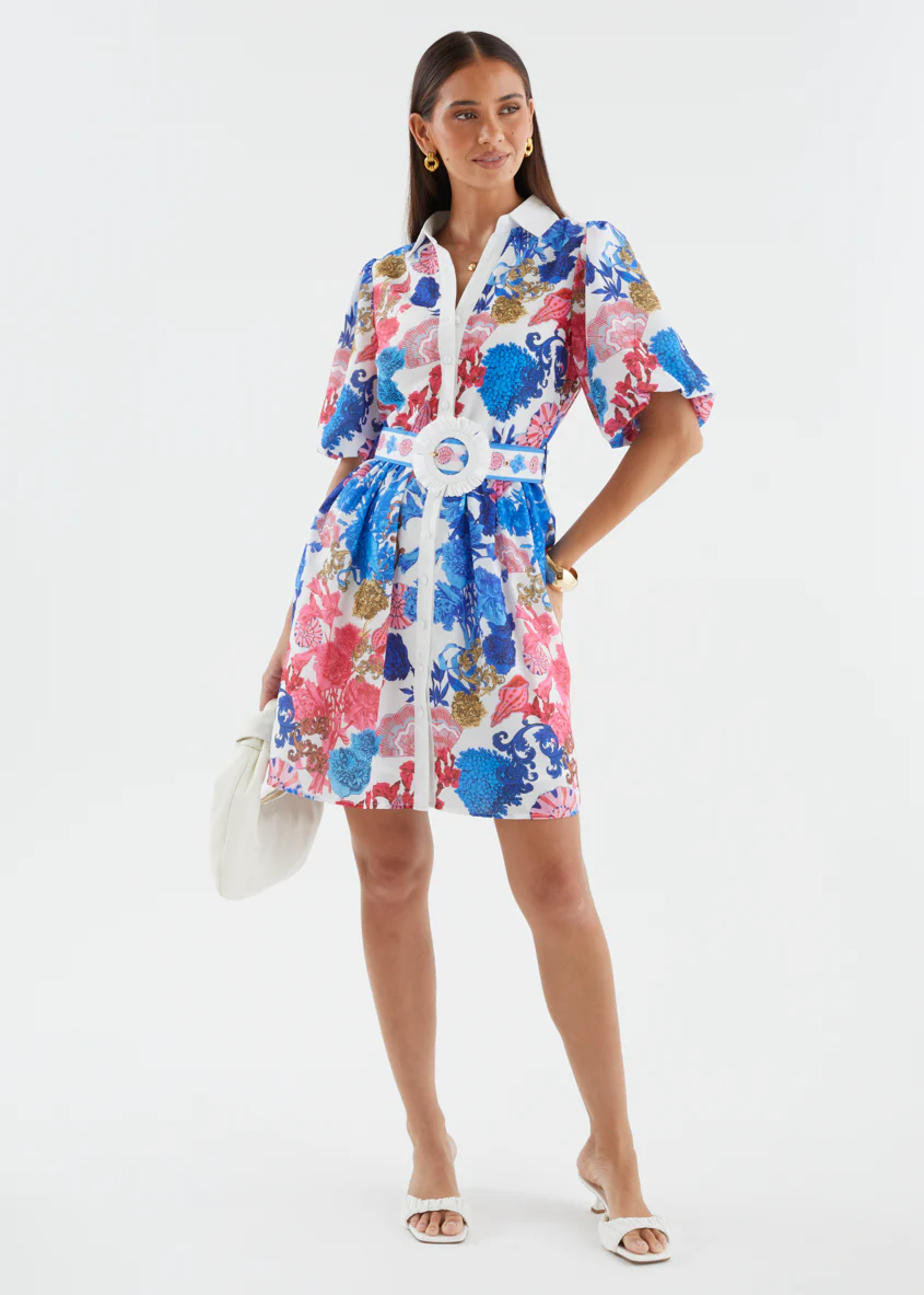 Shanelle Dress - Ocean Potion