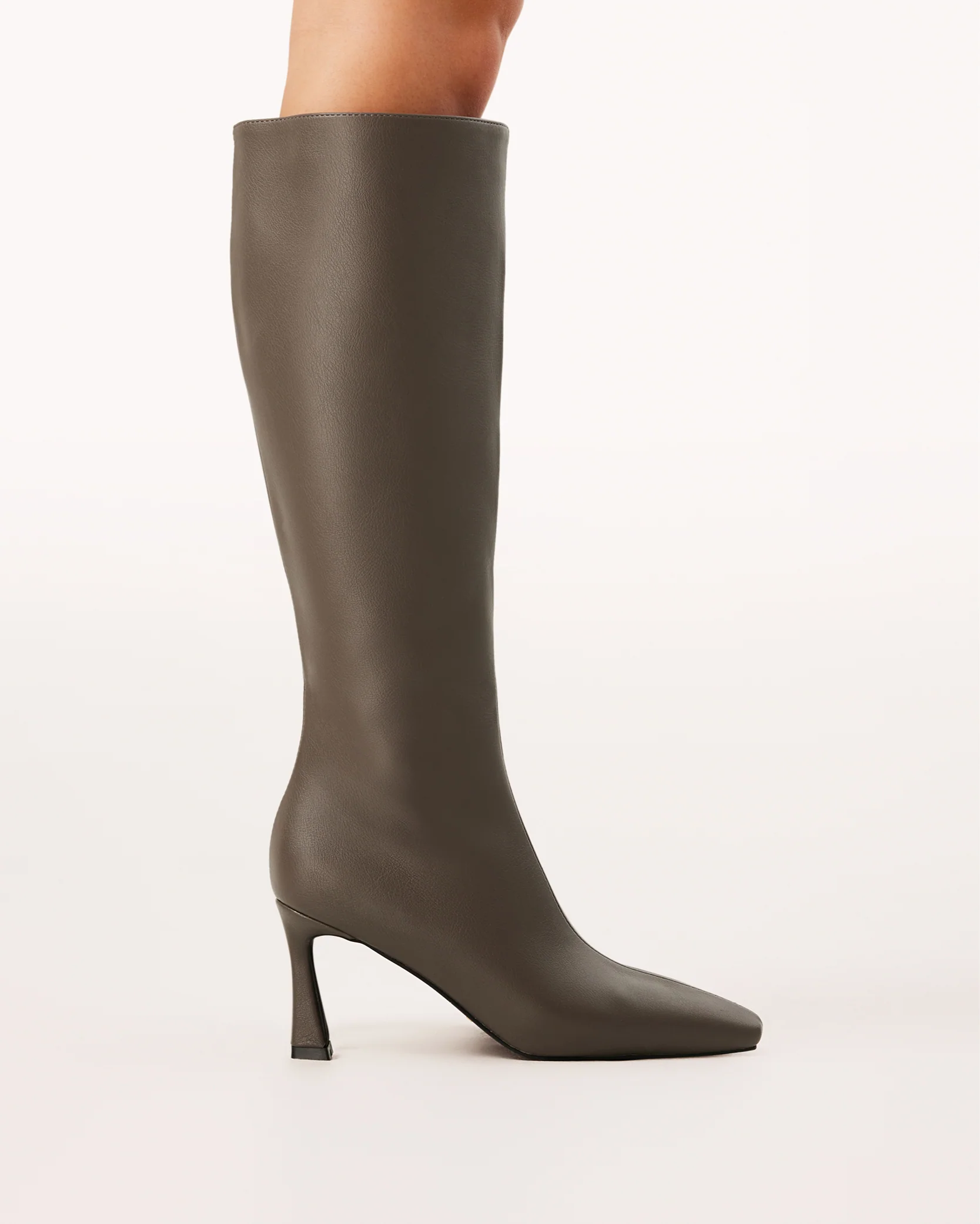 Shyla Knee High Boots - Greige - Image 3