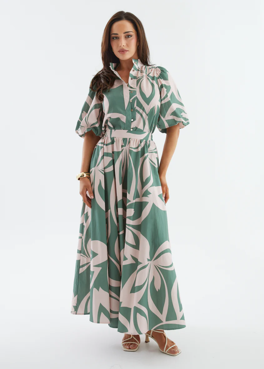 Simone Blouse - Fern Abstract - Image 7