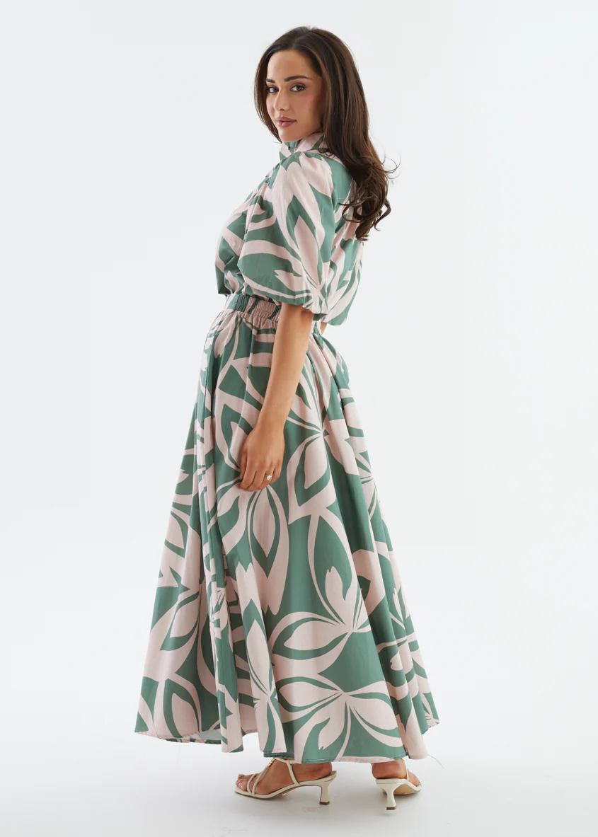 Simone Blouse - Fern Abstract - Image 9