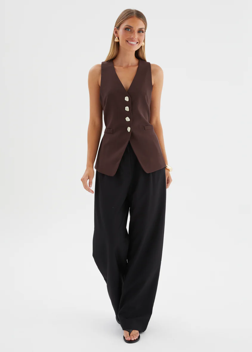 Sloane Vest - Espresso - Image 3