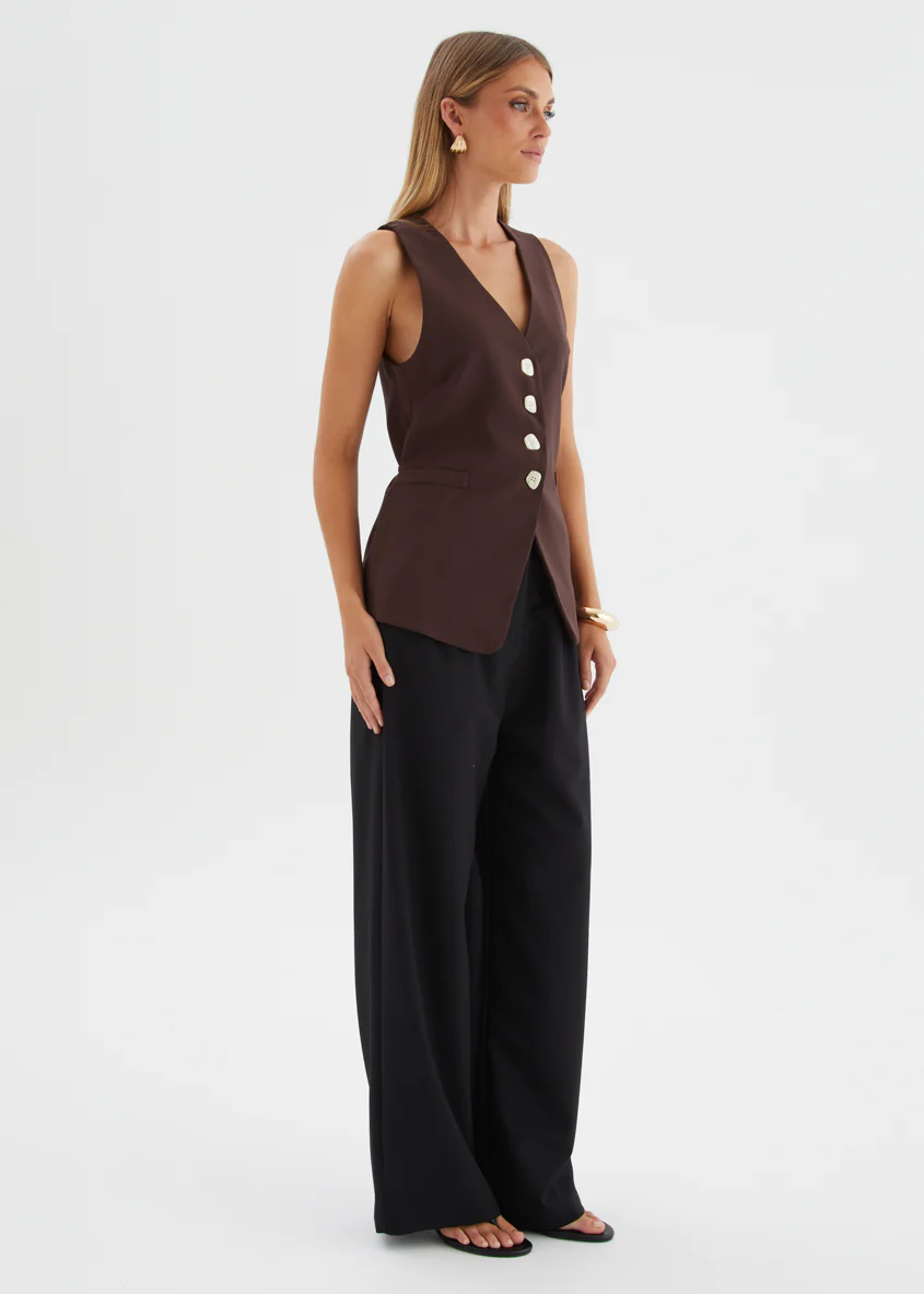 Sloane Vest - Espresso - Image 6